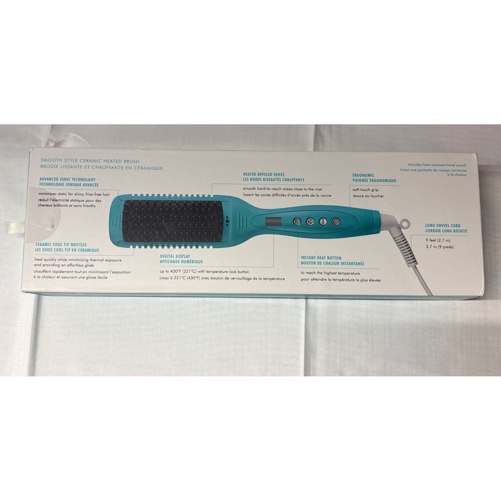 Moroccanoil Smooth Style Ceramic Heated Brush- New, Sealed! - Picture 2 of 2